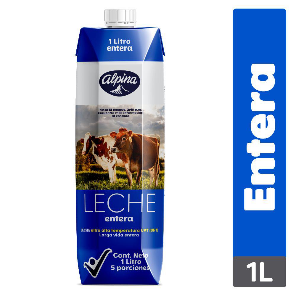 Leche Entera Alpina Caja 1 Litro