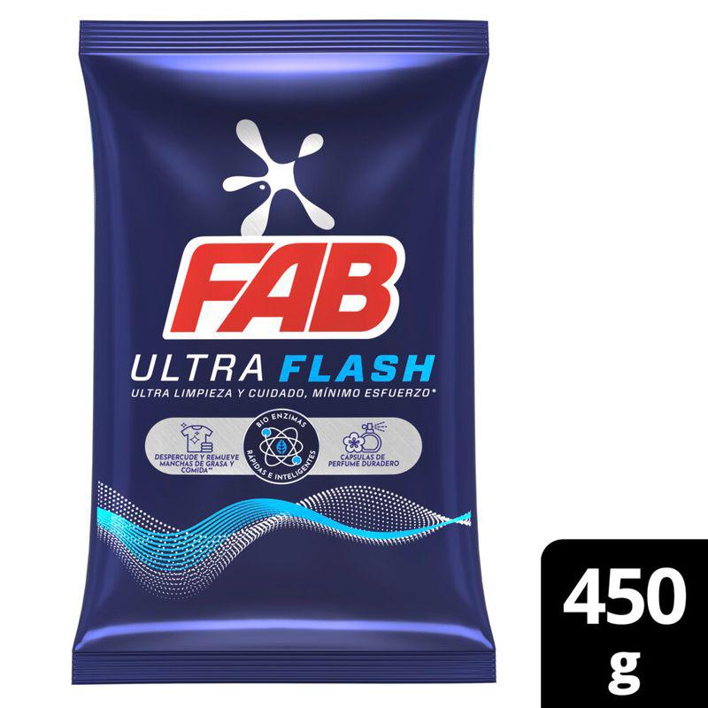 Jabón en Polvo Ultra  Fab 450g
