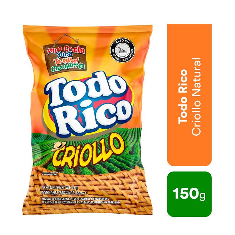 Todo Rico Criollo Súper Ricas 150g
