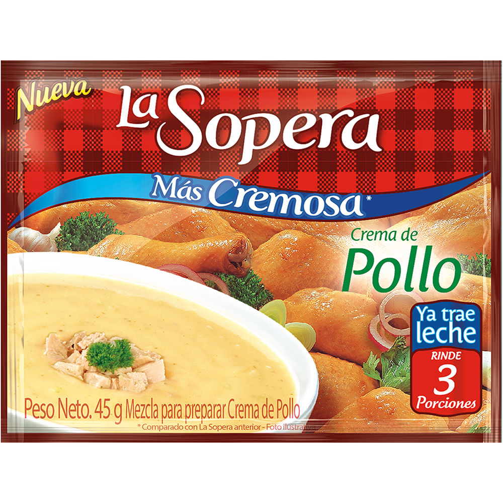 Crema de Pollo La Sopera 85g