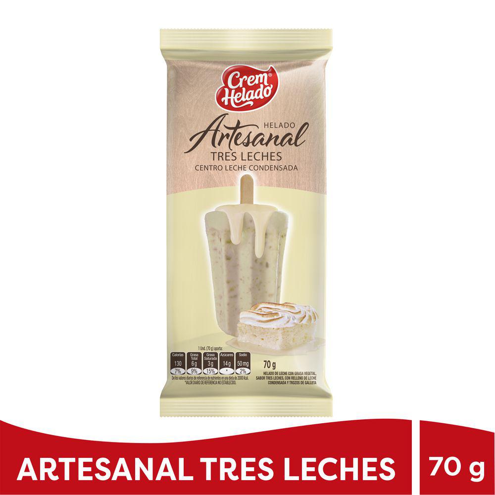 Artesanal Tres Leches  Crem Helado 70g