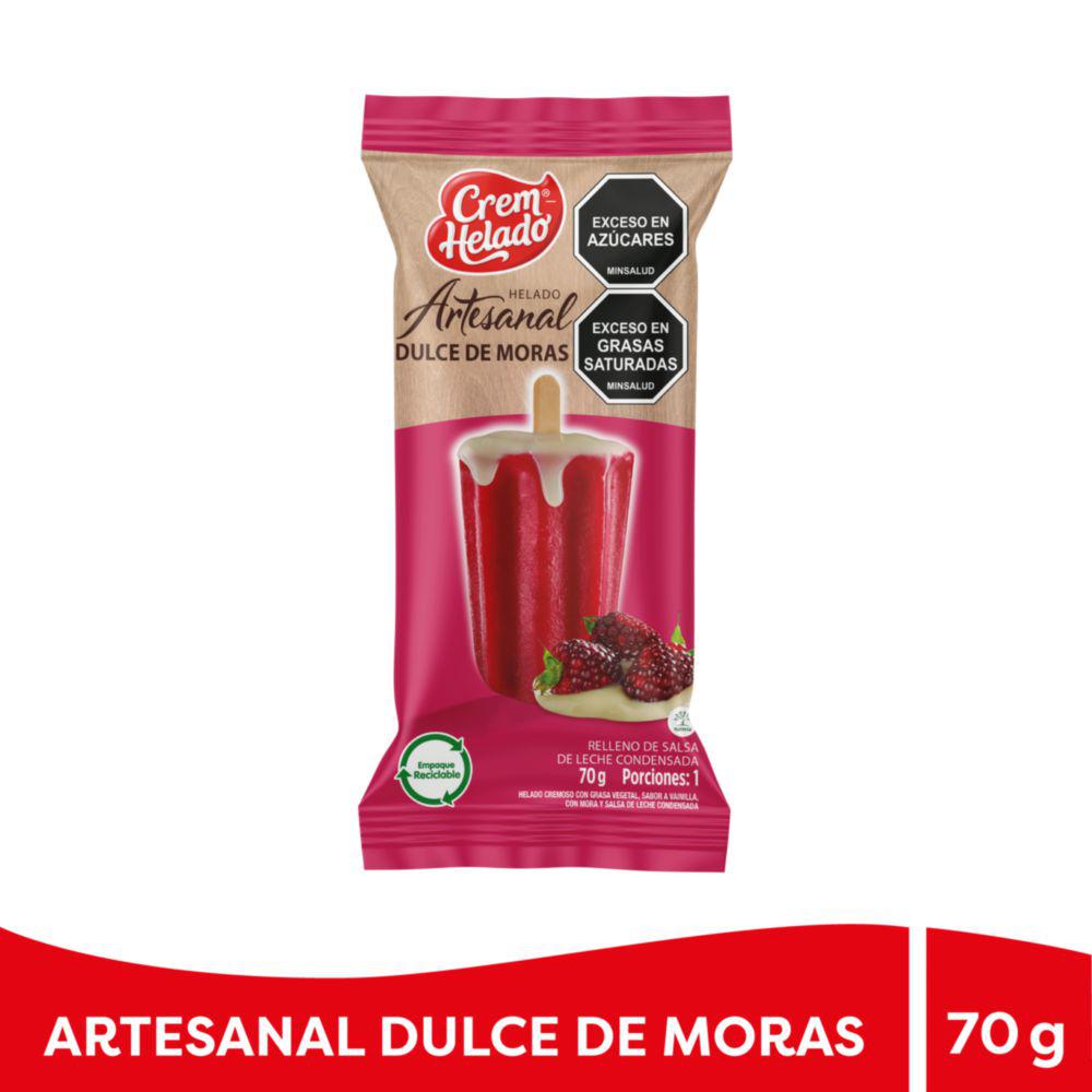 Artesanal Mora Crem Helado 70g