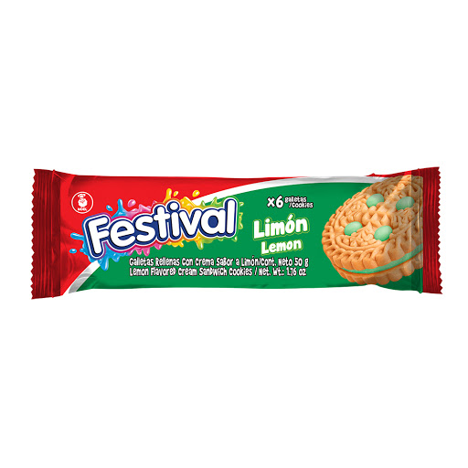 Galletas Festival Limón x6