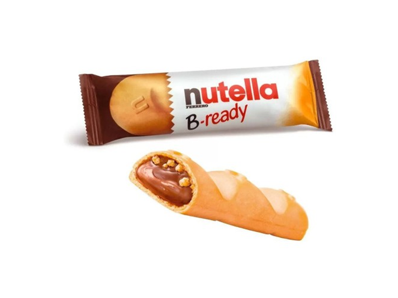 Galleta crujiente rellena crema de avellanas con cacao Nutella B-ready 22g