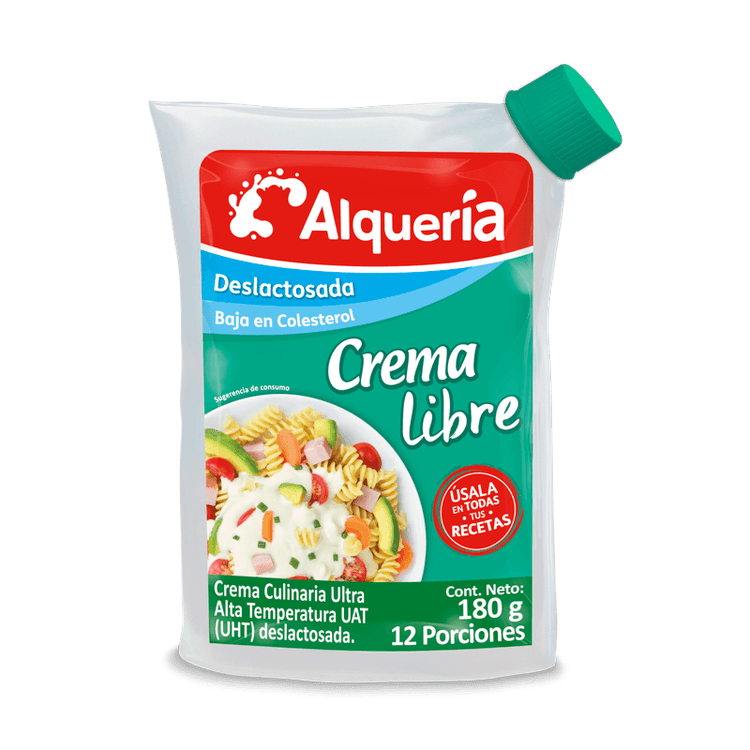 Crema de leche Crema 40% menos grasa Alquería 170g