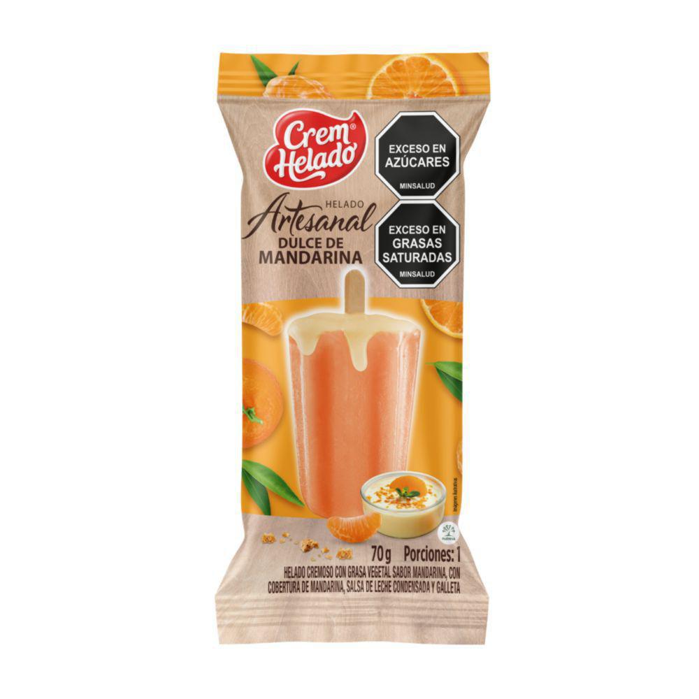 Artesanal Dulce Mandarina Crem Helado 70g