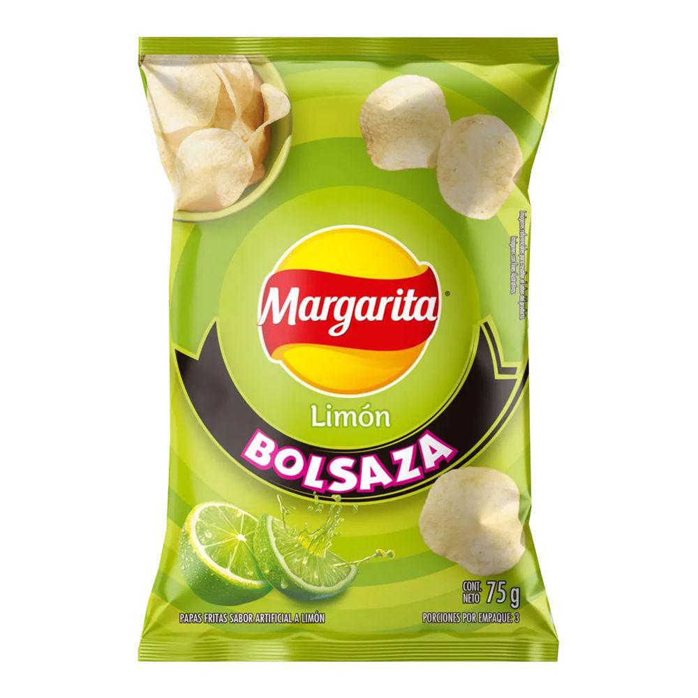 Papas De Limón Margarita Bolsaza 75g