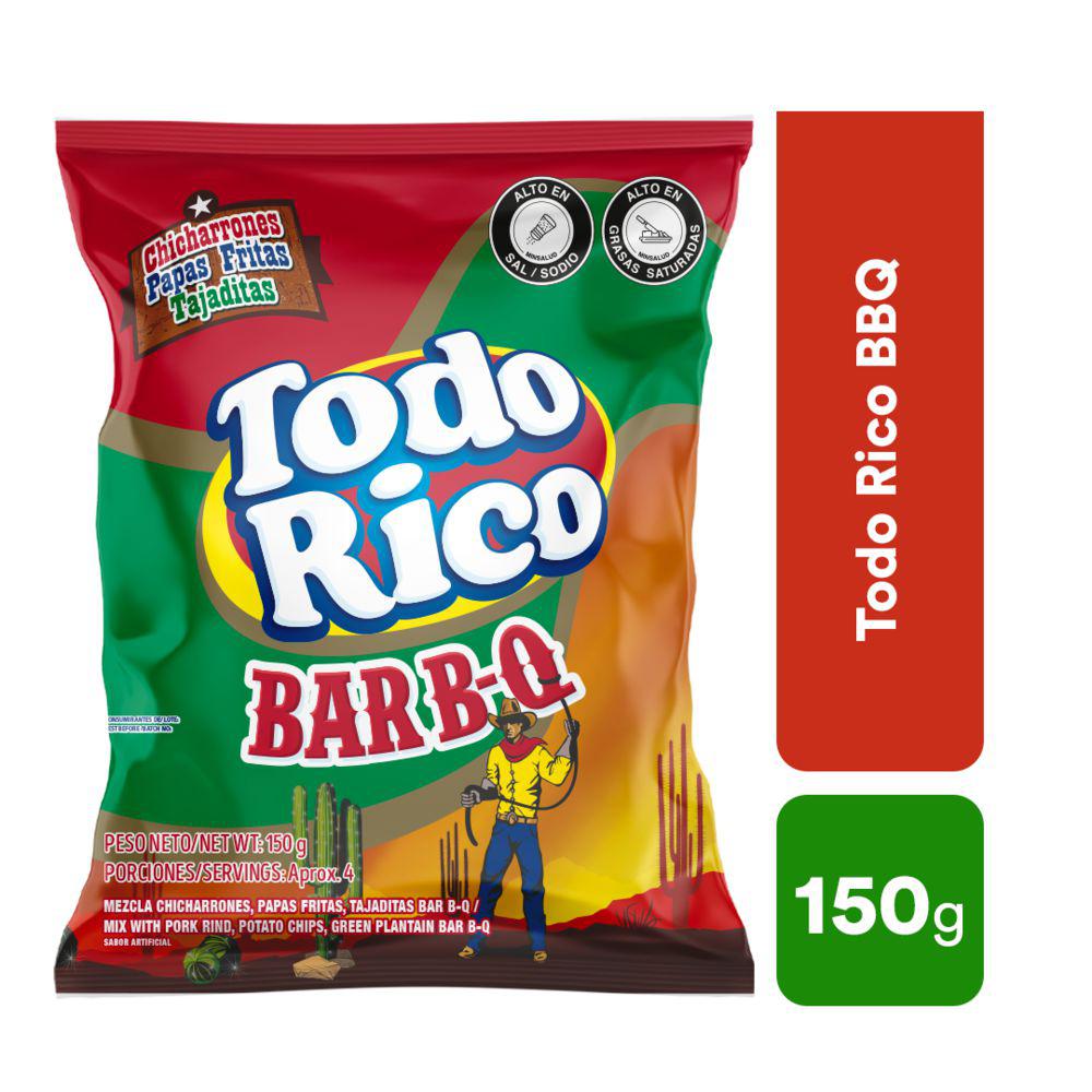 Todo Rico BBQ Súper Ricas 150g